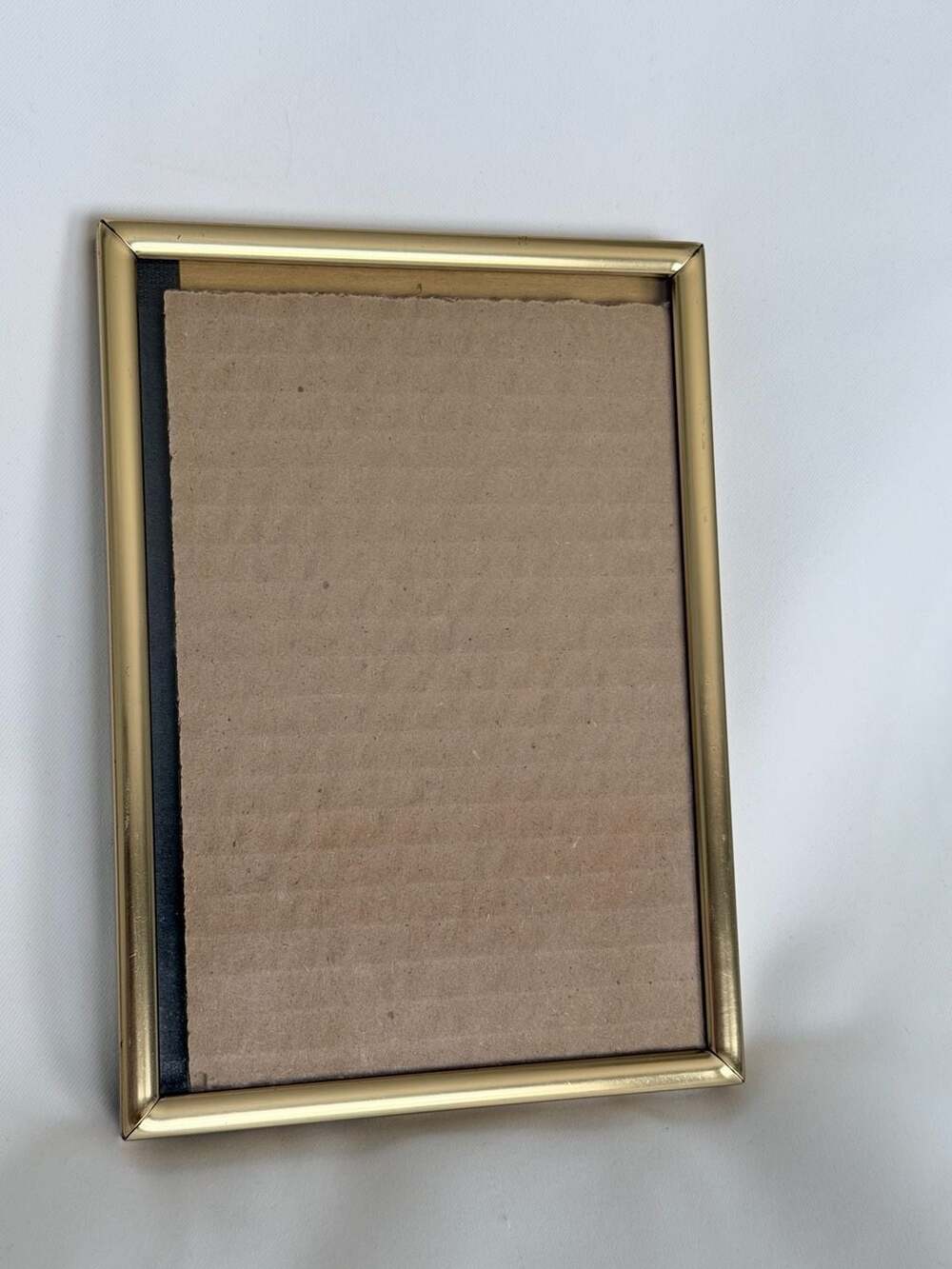 Vintage Gold Tone Metal Picture Frame 4.75x6.5 Easel Back